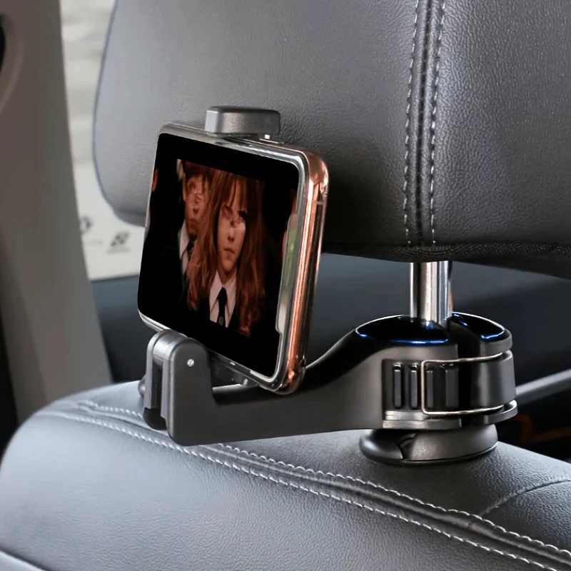 Multifuncional encosto de cabeça traseiro gancho suporte do telefone do carro ajustável clipe de telefone encosto de cabeça do automóvel para navegação gps