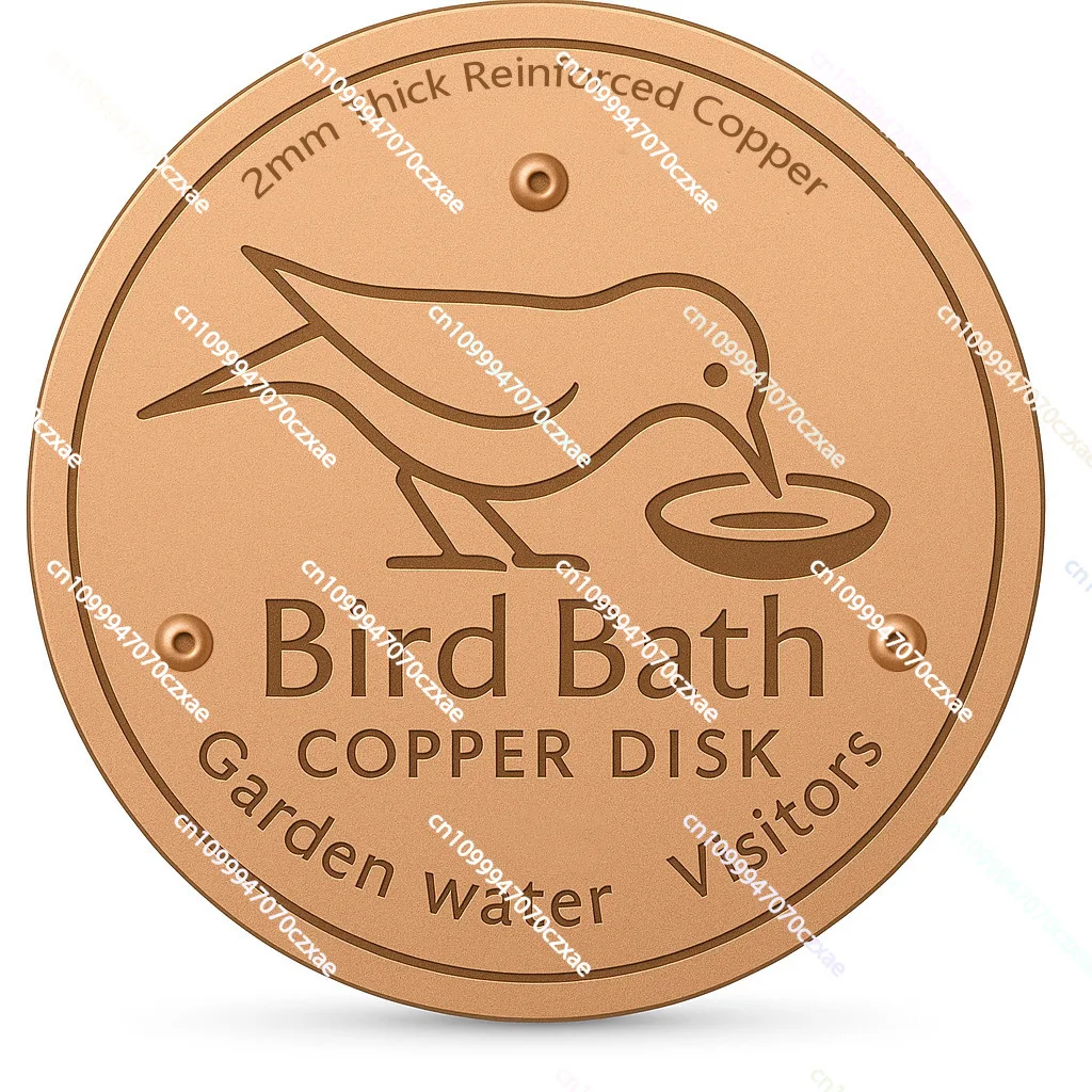 

Copper Bird Bath Cleaner Disk for Outdoor Garden Birdbath