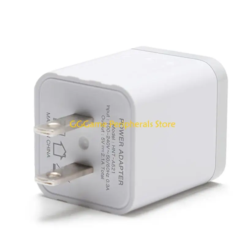 U55B Two Square USB Lightweight Fast Charging Block for Easy Carrying