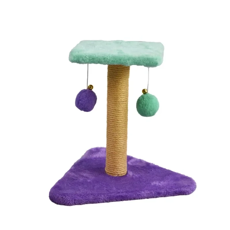 Cat scratching post, cat climbing frame, cat scratching board, pet supplies, funny toy, scratching column, double ball toy