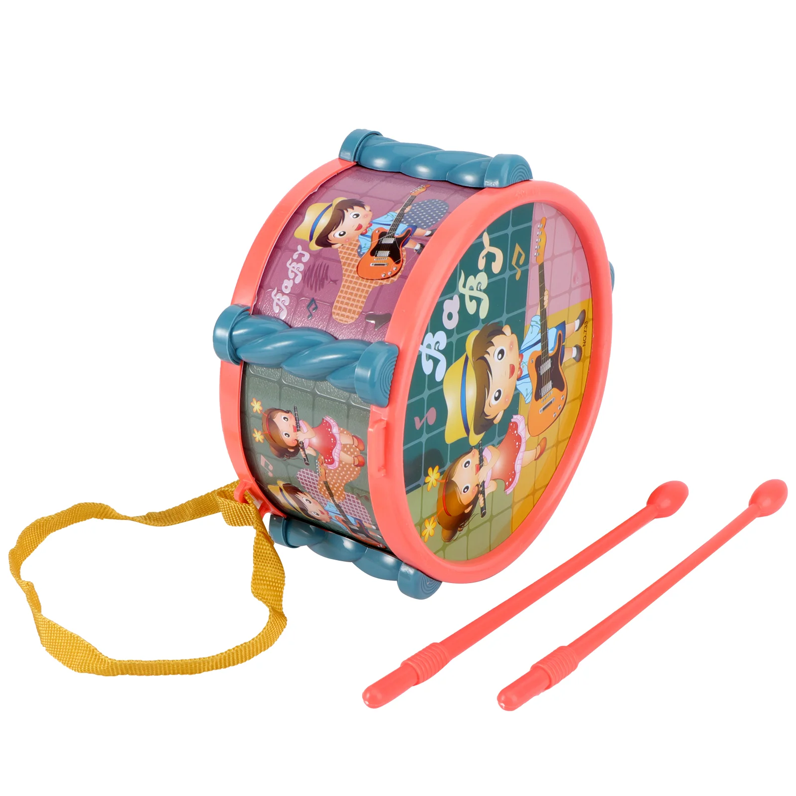 Handtrommel Speelgoed Kloppen Muziekinstrument Educatief Kinderen Taille Kind Plastic Baby