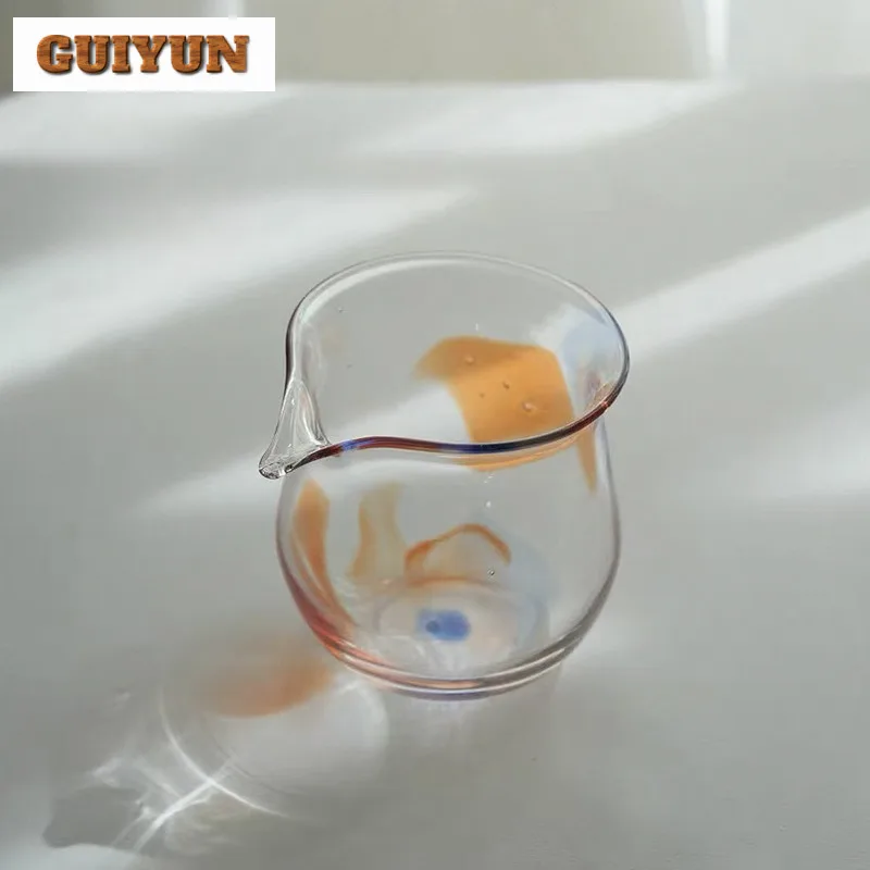 

150 мл кувшин для чая из боросиликатного стекла с пузырьками, диспенсер для ча-ча-хай, бытовая чашка для справедливости, кухоль для ча-ча, принадлежности