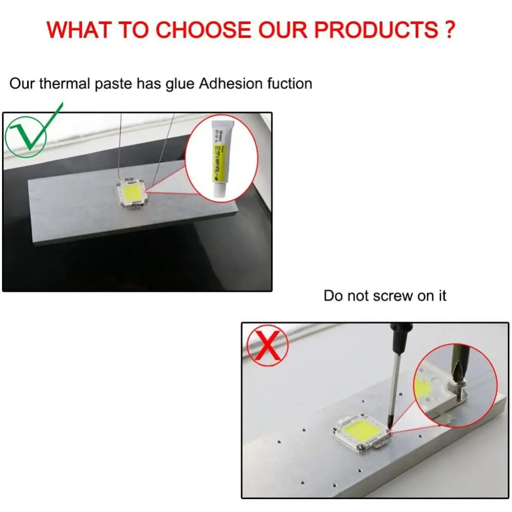 Thermal Paste Glue Conductive Paste Viscous Adhesive Conductive Heatsink Plaster Glue For Chip VGA RAM LED IC Cooling Radiator