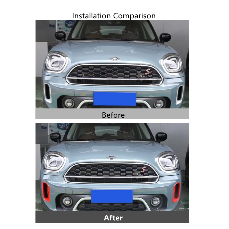 For MINI Cooper F60 Countryman Accessories Car Air Vent Cover Front Bumper Side  Air Intake Inlet Frame Decoration Shell Case