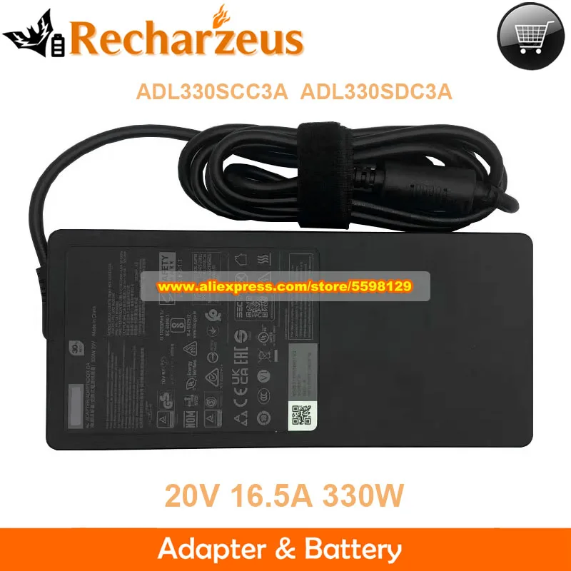 

Оригинальный адаптер переменного тока 330 Вт ADL330SCC3A ADL330SDC3A 20 В 16,5 А для Lenovo Legion PRO 7 16IRX8H 16IRX9H 16ARX8H 9 16IRX8 Y9000K R9000P