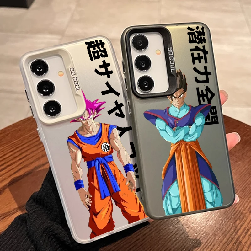 D-Dragon Ball Goku Broli For Samsung A71 A52 A53 A51 A34 A33 A32 A21S A23 A15 A12 A13 A05 5G Colorful Silver Back Phone Case