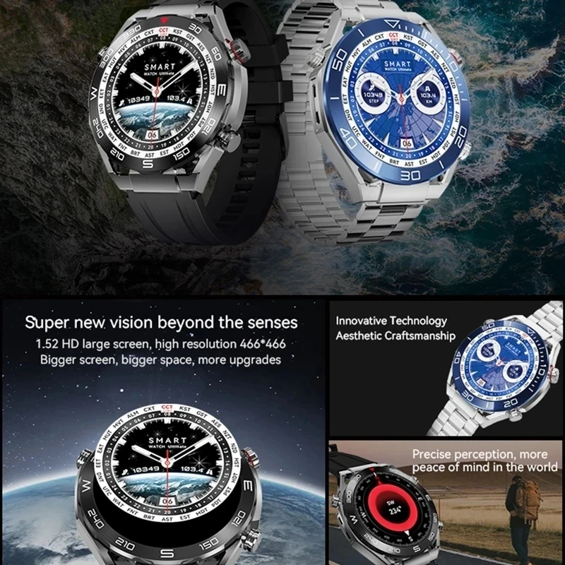 Huawei-Montre intelligente étanche pour homme, appel Bluetooth, boussole, NDavid, Sprots 2023 +, montres IOS, UlOscar Business, nouveau, 100