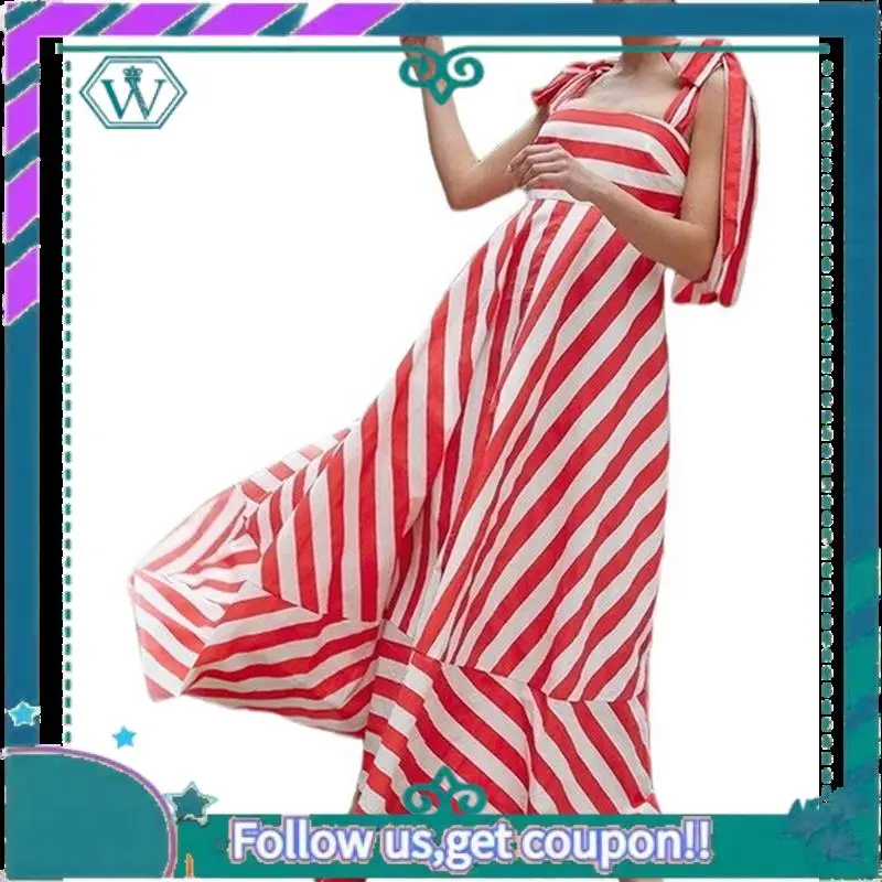 A09P 여성 여름 플로럴 민소매 맥시 드레스 캐주얼 스파게티 스트랩 티어드 플로위 비치 롱 드레스