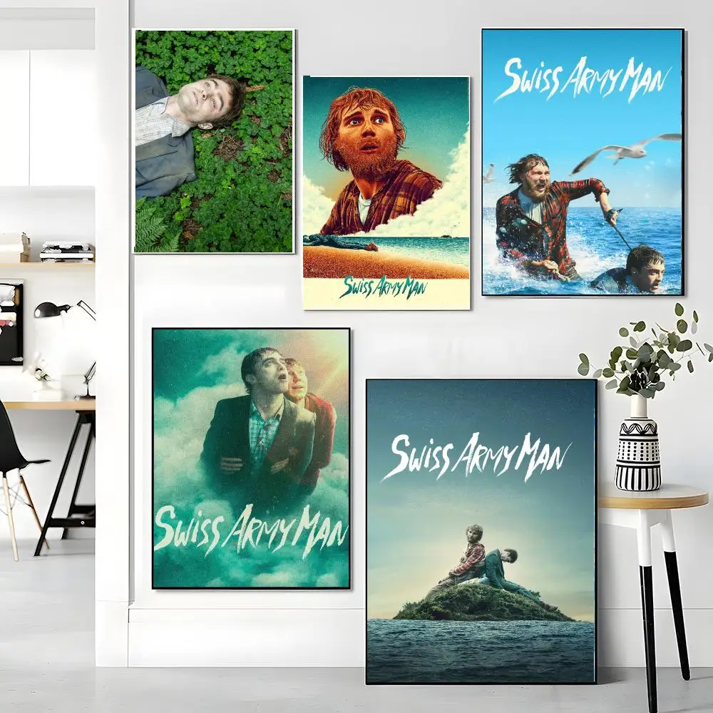 classic movie S-Swiss Army Man-N Painting Calligraphy Artwork for Living Room Bedroom Office Home Decor