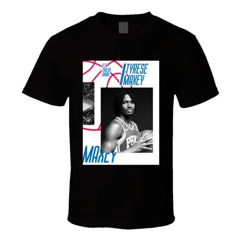 Tyrese Maxey Profile T Shirt