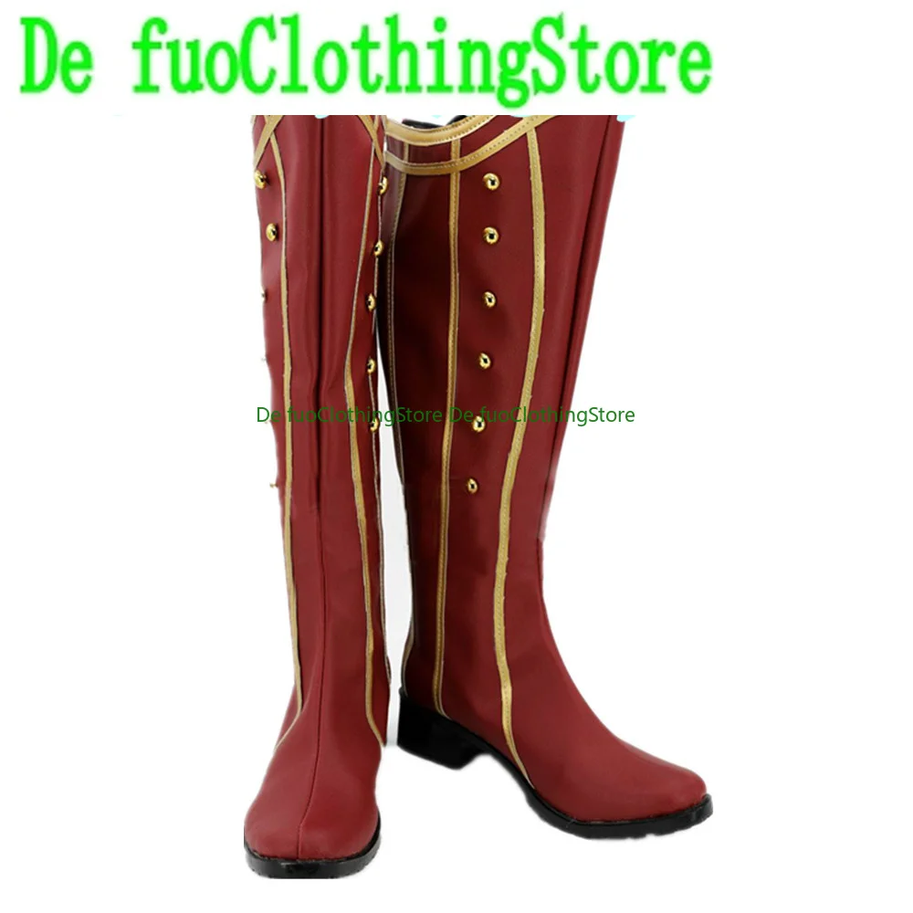 

Defuo Ensemble Stars Knights Kagehira Mika Обувь для косплея Сапоги Игры Аниме Магазин обуви на Хэллоуин