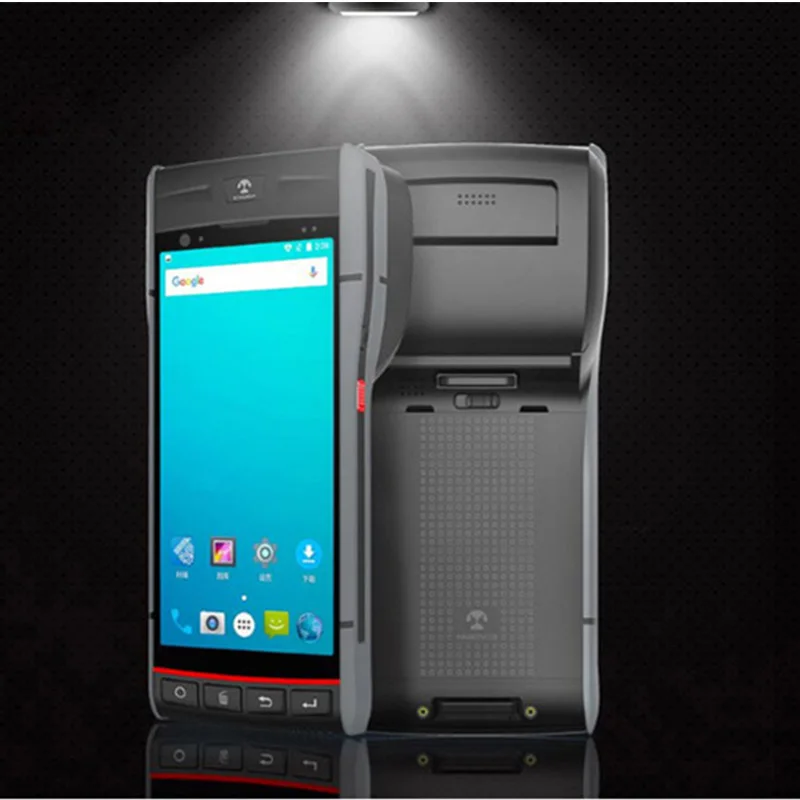 Rugged Android PDA POS Thermal Label and Self-adhesive Printer Barcode QR Code Scanner Mobile Handheld Terminal S60