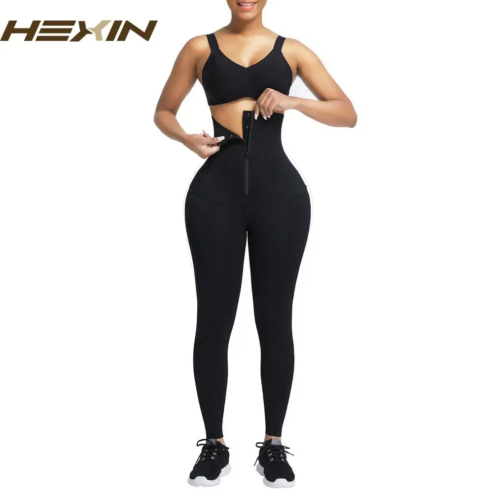 Sauna Pants Fitness Waist Trainer High Waist Leggings Body Shaper Shapewear Push Up Leggings Gym Yoga Leggings Control Panties