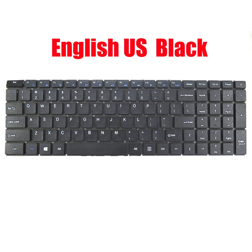 Imagem -02 - Substituição de Teclado de Laptop para Sgin M15 Pro Inglês Eua Rússia ru Preto sem Retroiluminação Novo