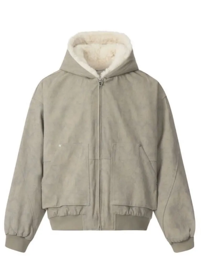 

Retro American Marble Statue Hooded down Jaet Men's Women's Water-Resistant Faux Fur Lined Warm Coat Casual Long Sve