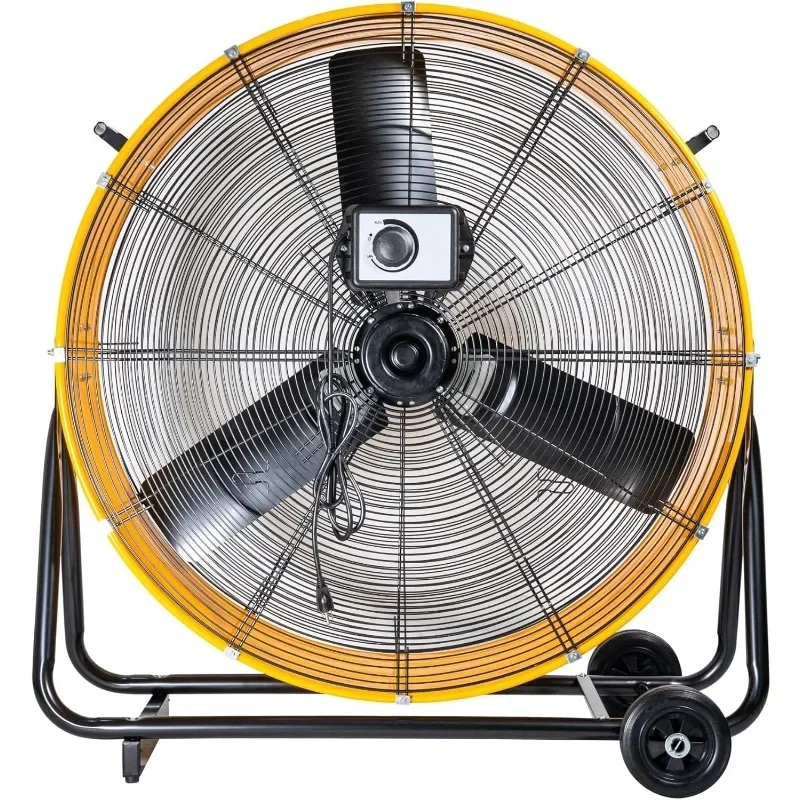 ILiving-Ventilateur de tambour de plancher de baril de haute vitesse avec moteur sans balais CC, 36 amarans, 16000 CFM RapDuty