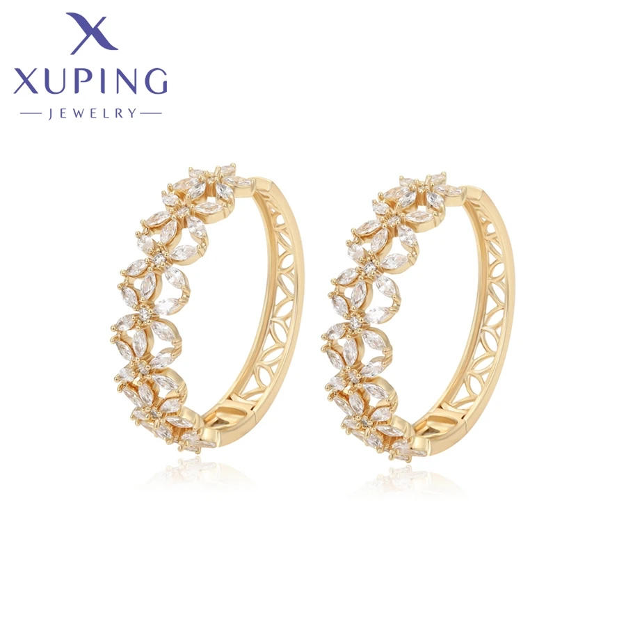 

Ювелирные изделия Xuping, модные изысканные серьги светло-золотого цвета для пирсинга для женщин и девочек, подарок на рождественскую вечеринку X000976694