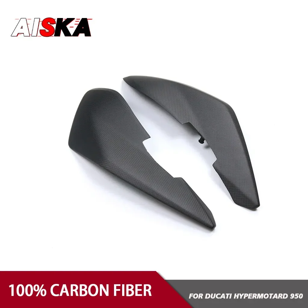ل DUCATI Hypermotard 950 SP 2019 - 2024 ألياف الكربون الحقيقية الخلفية الذيل مقعد لوحات جانبية غطاء هدية أطقم دراجة نارية الملحقات
