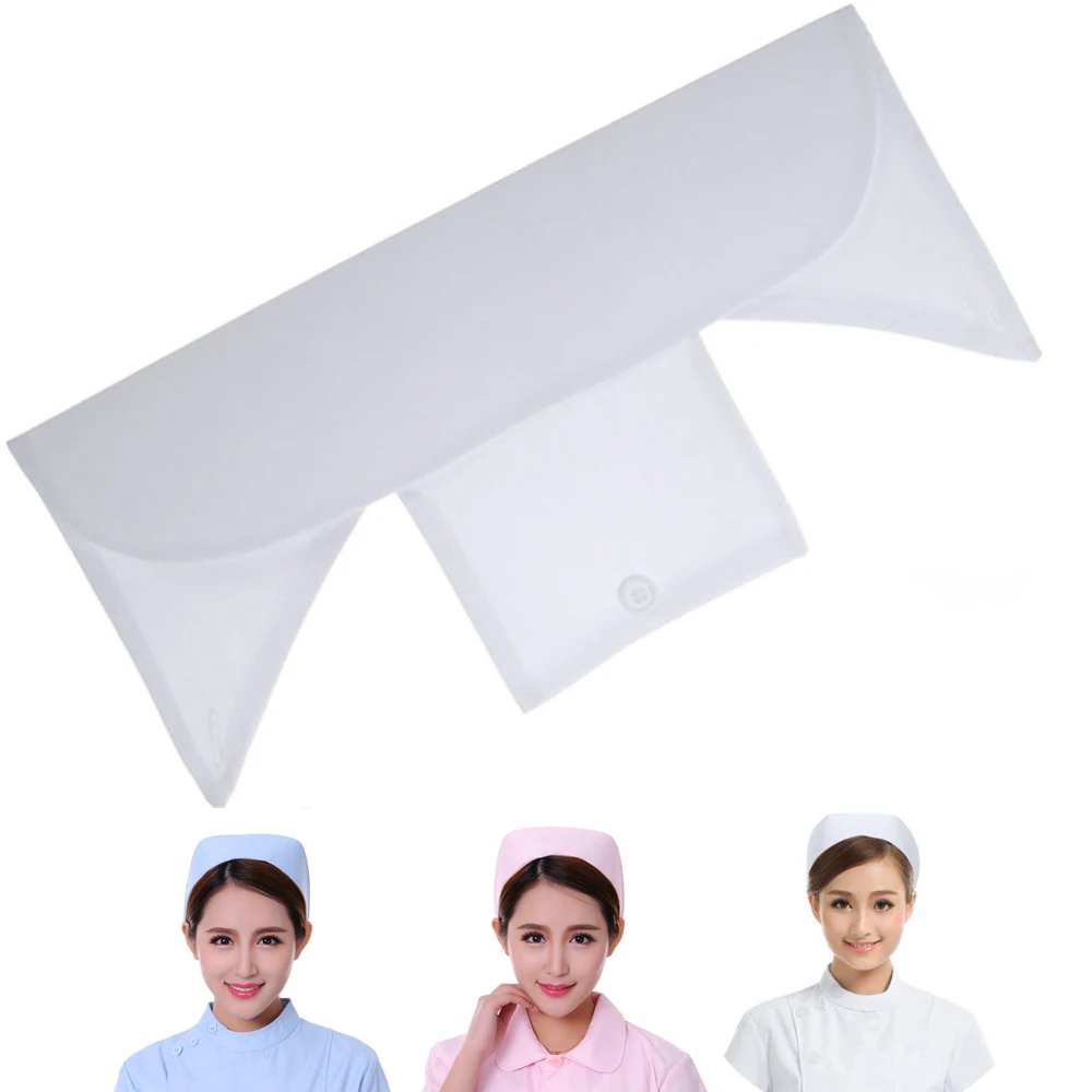 

Cap Women Nurse Hat Costume Accessory Headpiece White Breathable Comfortable Nurse Caps Hat Headband