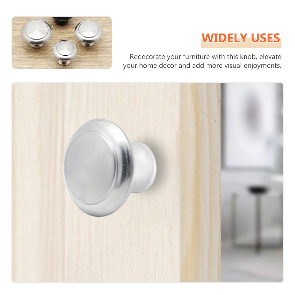

30Pcs Stainless Steel Round Drawer Knobs Silver Cabinet Handles Dresser Pulls Cupboard Door Knobs Home Furniture Replacement