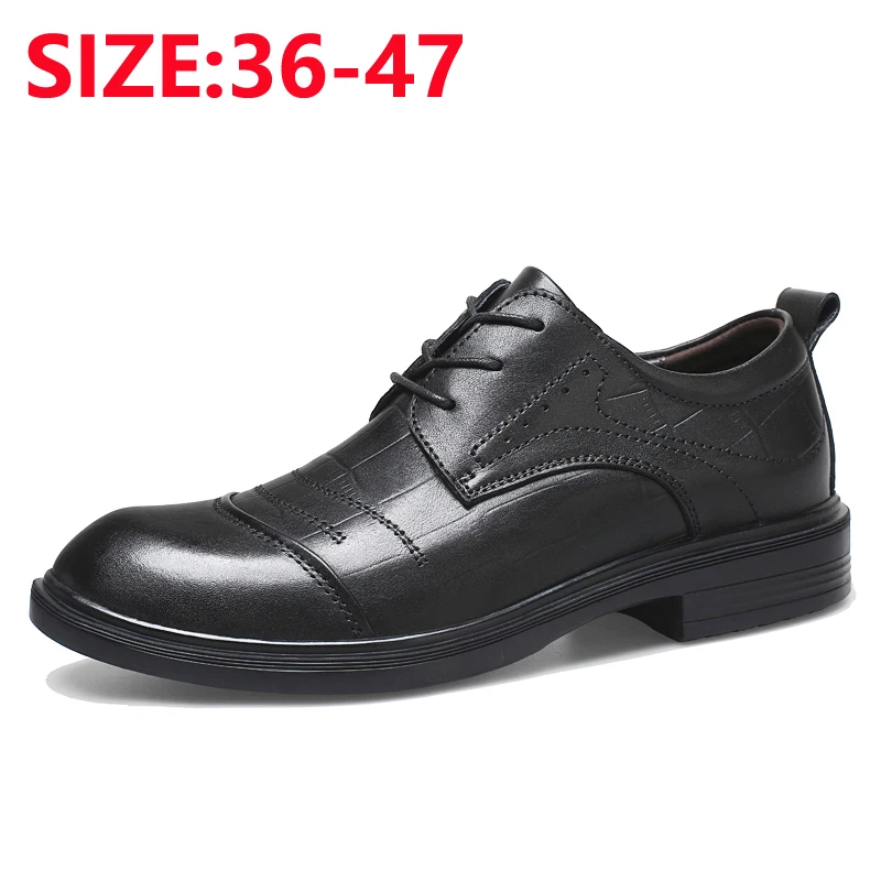 

Leather Oxford Shoes For Men Business wedding Thick-Soled Casual Shoes Plus Size Shoes