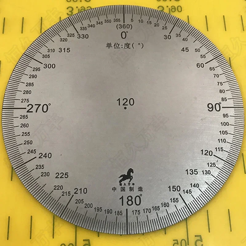 

Dial no hole angle Dial Stainless steel round measuring dial 120x0x2