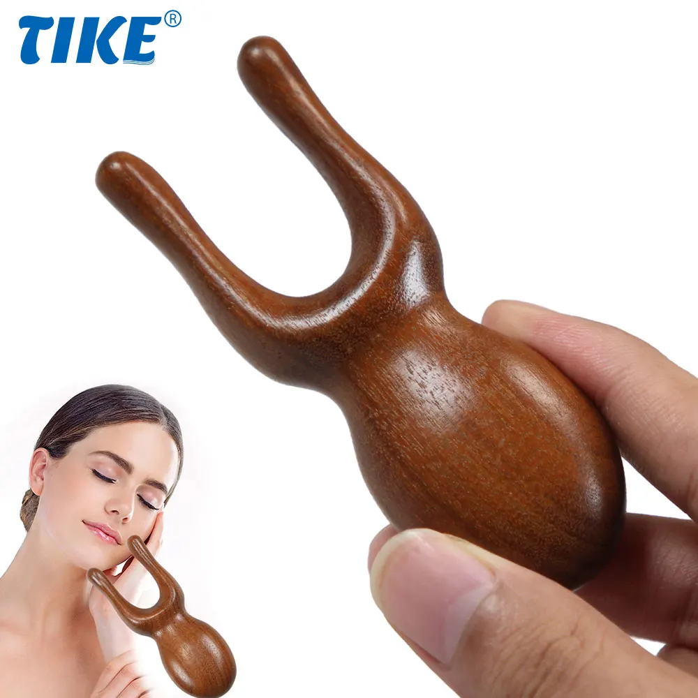 

1 PC Face Scalp Gua Sha Massager Nose Shaper Natural Facial Wooden Sandalwood Wide Tooth Combs Massager Tool for Guasha Scraping