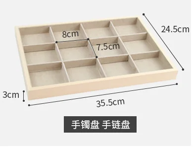 Natural Bamboo Stud Earring Display Tray Colorful Velvet Stud Earring Tray Wholesale Organizer for Jewelry Stor Storage Stand