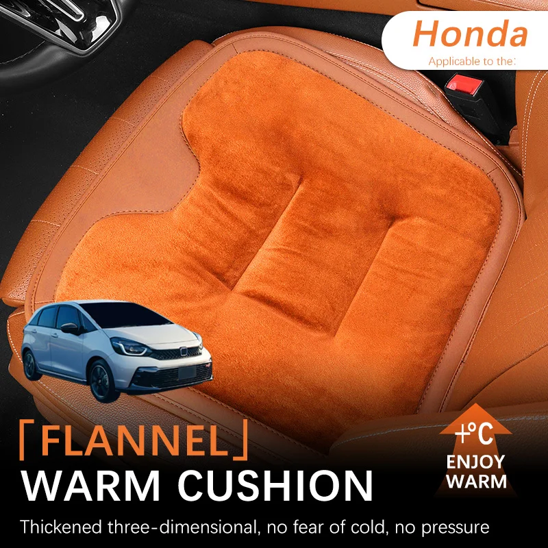 Winter Warm Autostoelhoes Kussen Pluche Pad Protector Mat Zacht Comfortabel Slijtvast Voor Honda Jazz Interieurdecoratie