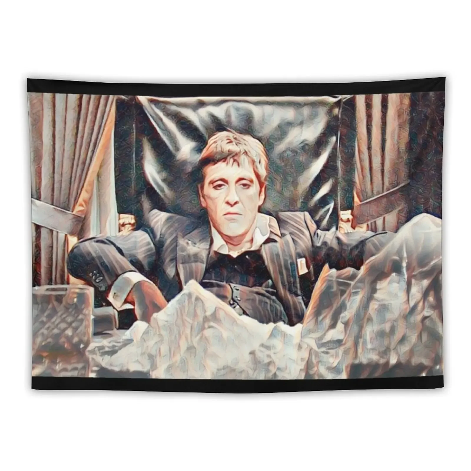 Scarface Tapestry Wallpaper Wall Decor Hanging Home Decor Accessories Tapestry