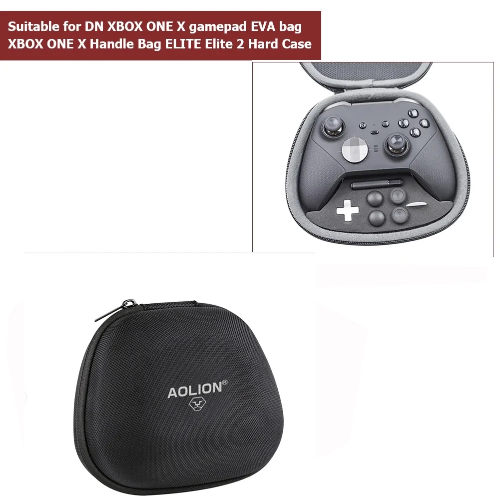 Funda para controlador de juego portátil Compatible con DN XBOX ONE X ELITE 2 bolsa de almacenamiento de carcasa dura con cierre de cremallera