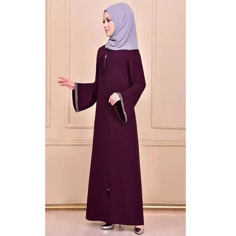 

Abaya For Muslim Women Dress Kaftan Robe Trench Coats Femme Musulman Ensembles Abayas Hijab Caftan Dubai Turkey Islamic