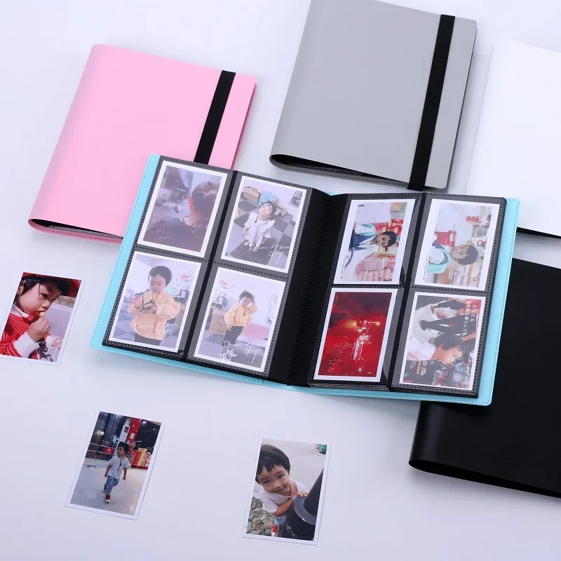 3-Inch Photo Album Large Capacity Solid Color Storage Book for Star Cards and Photo Collection Perfect for Organizing Memories
