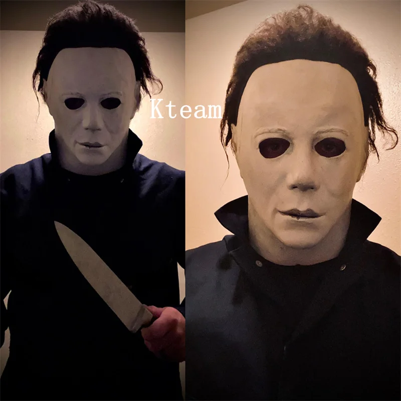 2023 Halloween Michael Myers Mask Cosplay Horror Bloody Killer Demon Latex Helmet Carnival Masquerade Party Costume Props