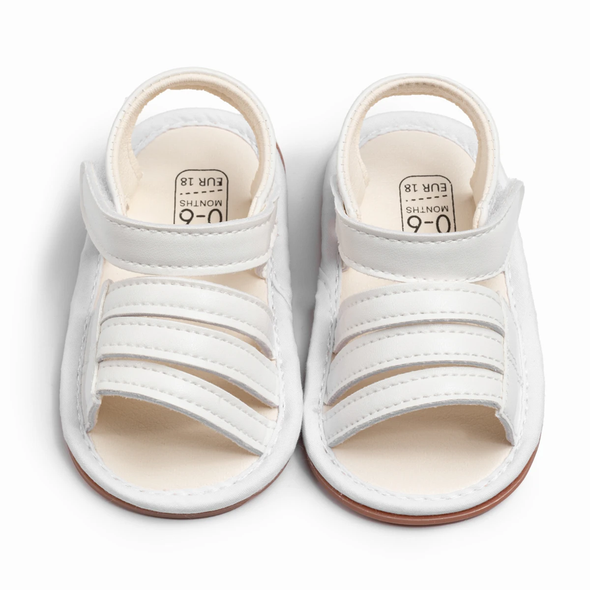 

Summer Baby Shoes Casual Sandals Bowknot Classic Leather Rubber Soft Anti-Slip Sole Indoor Outdoor Toddler First Walkers