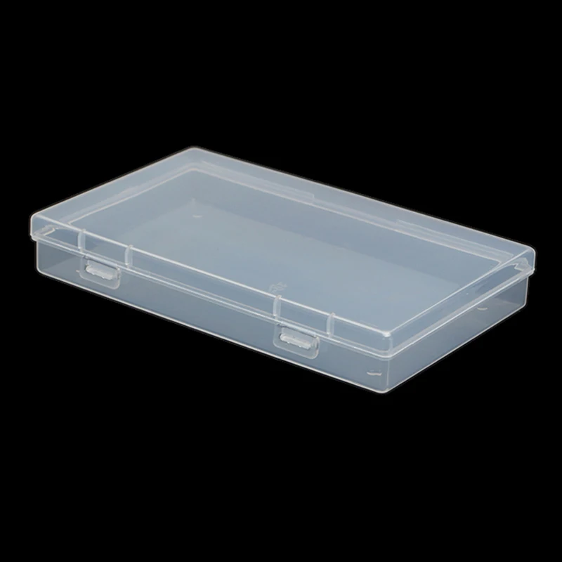 Boxes Rectangle Clear Plastic Jewelry Storage Case Container Packaging Box Earrings Rings Beads Collecting Home Organizer