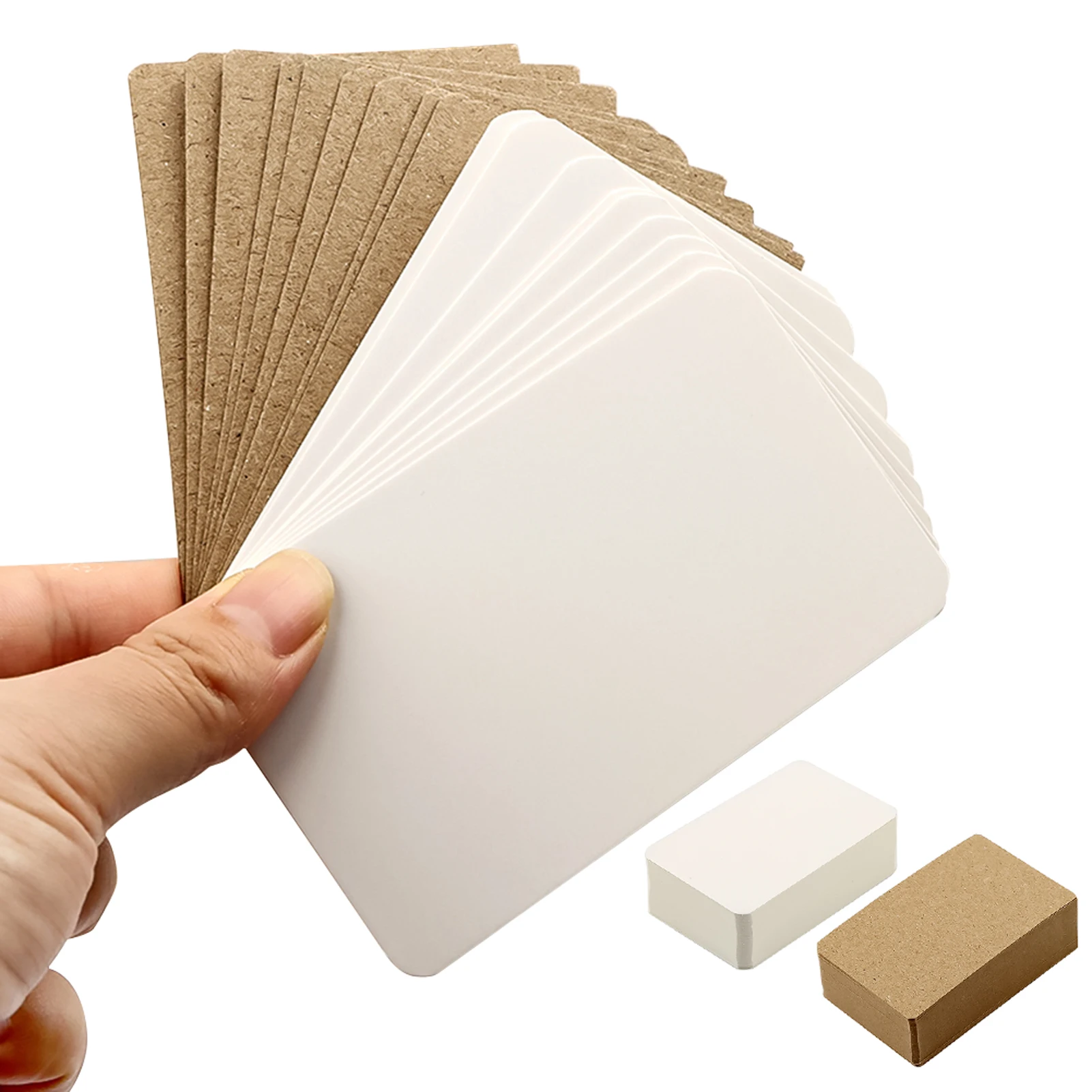 กระดาษโน้ตข้อความทรงสี่เหลี่ยมผืนผ้า200ชิ้นงานประดิษฐ์ทำมือแท็กการ์ดกระดาษเปล่าอเนกประสงค์สำหรับการเรียนรู้ของโรงเรียนสำนักงานสำหรับบุ๊คมาร์คกราฟฟิตี