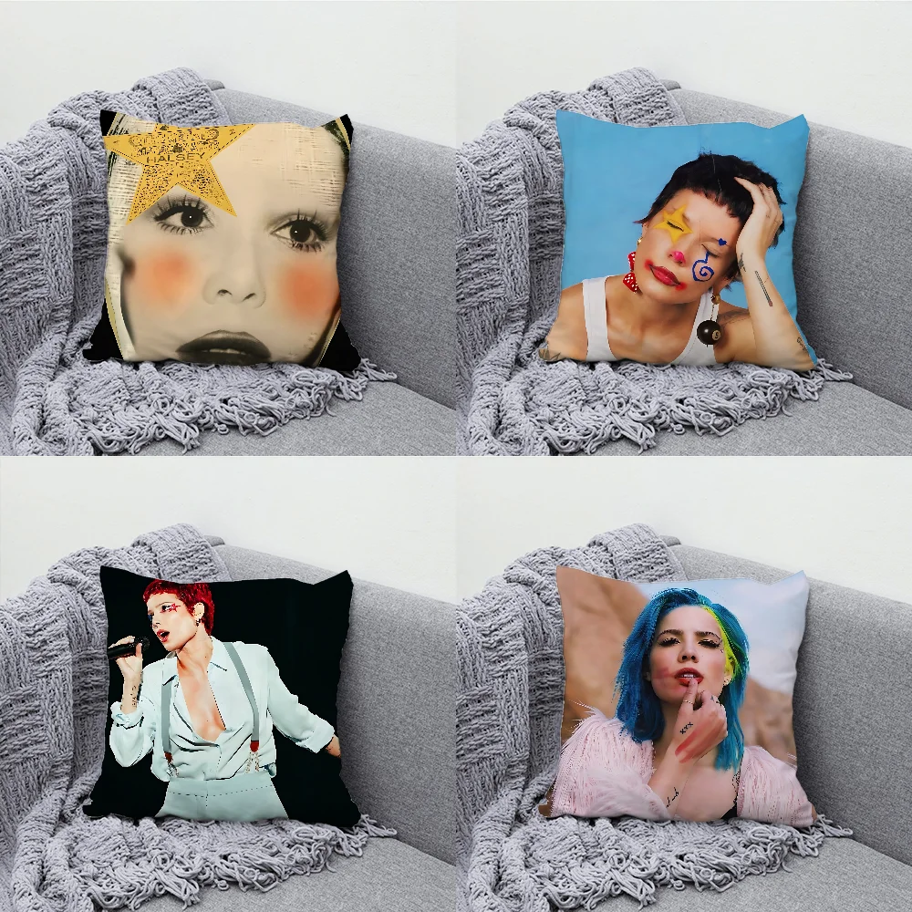 

Halsey The Great Impersonator Pillow Case Soft Cushion Cases for Farmhouse Sofa Decor Home Decorations and Protector Pillow Case