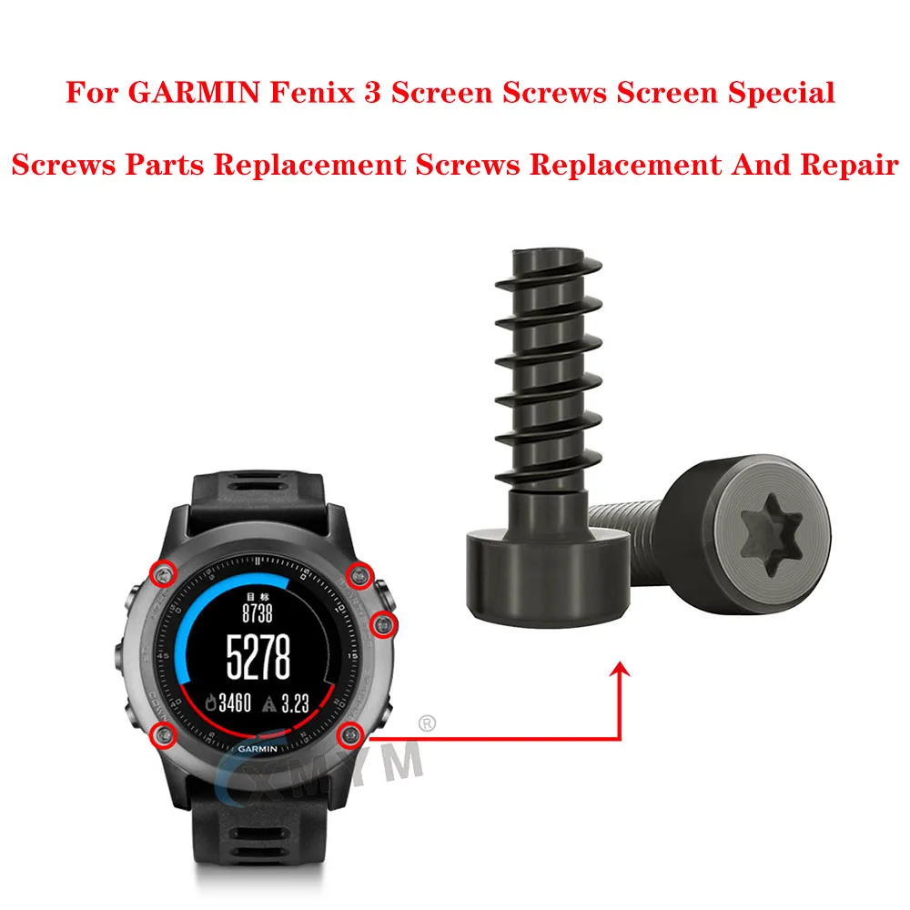 Per GARMIN Fenix 3 viti per schermo schermo viti speciali parti viti di ricambio sostituzione e riparazione