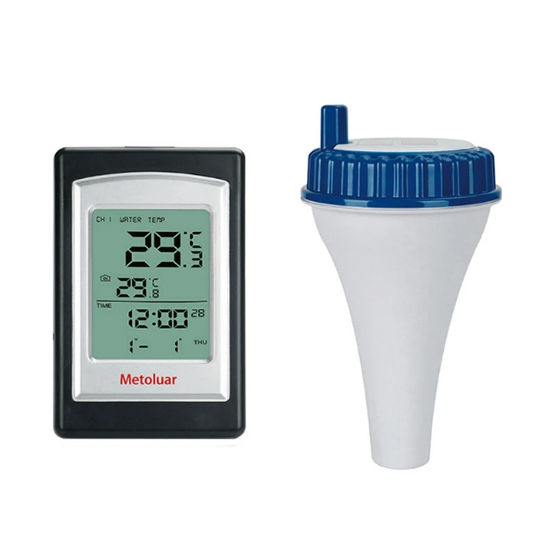 Pool Thermometer Floating Easy Read Solar Powered Indoor Thermometer Water Temperature Gauge With Indoor Thermometers