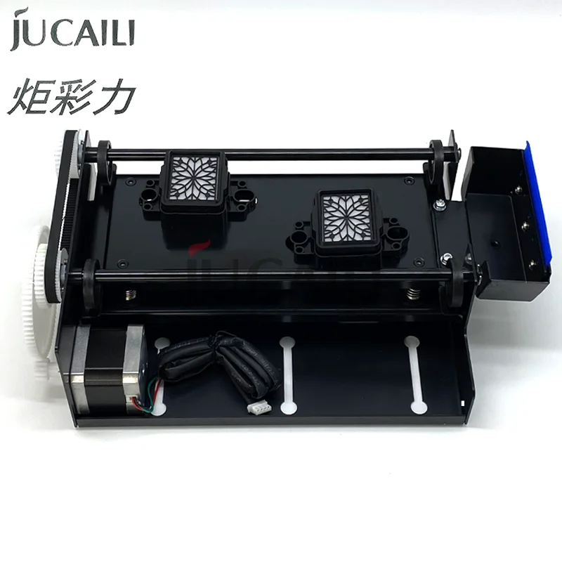 JUCAILI Top quality double head Cap station 95mm Spacing for XP600/TX800/4720/i3200 cap top single motor cleaning station