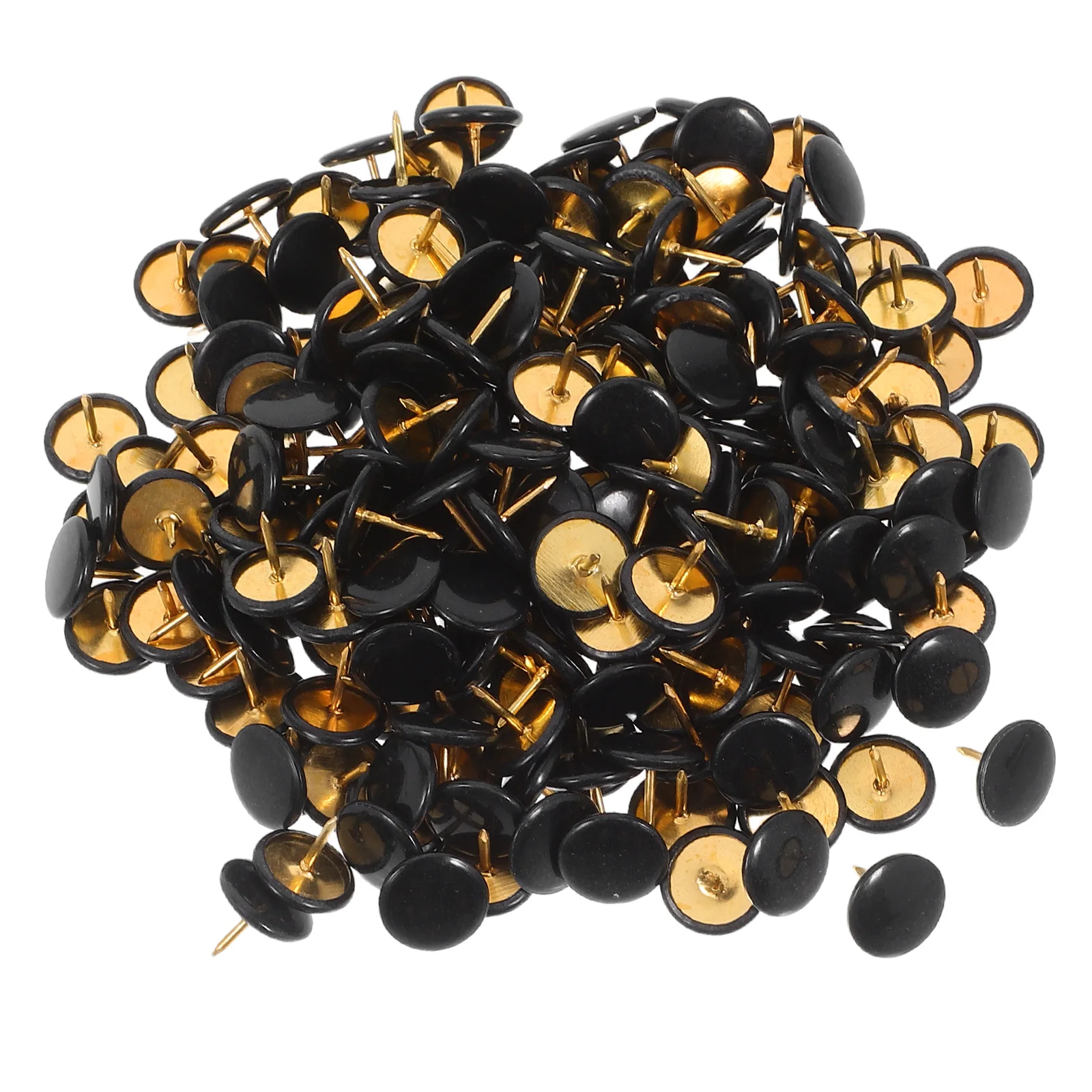

Round Flat Thumbtacks Thumb Tacks For Cork Board Black Push Pins for Cork Board Bulletin Accessories Map Tacks Office Supplies