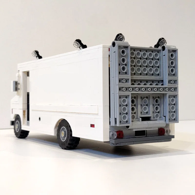 Kit de blocs de construction Doc Brown Value Van Moc, 533 pièces, ensemble de briques de modèle de véhicule à thème de film détaillé pour l'affichage et les passionnés
