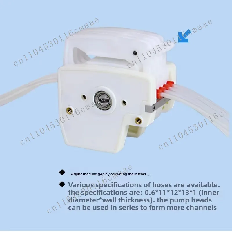 Electric Multi-channel Peristaltic Pump Head DG-1A Series Microfluidic 6 10 Engineering Plastic Roller Low Pressure