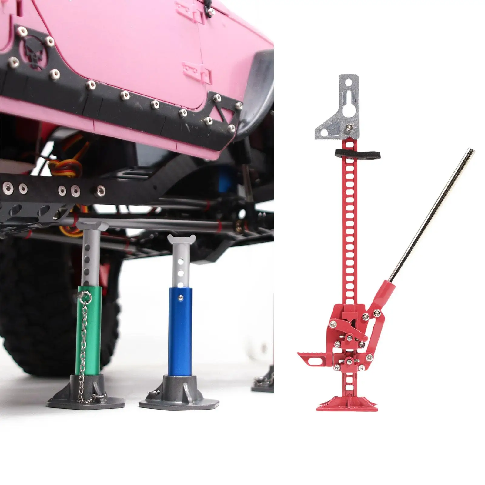 1/10 Scale Adjustable Lift Jack for RC Rock Crawler Vehicle Parts