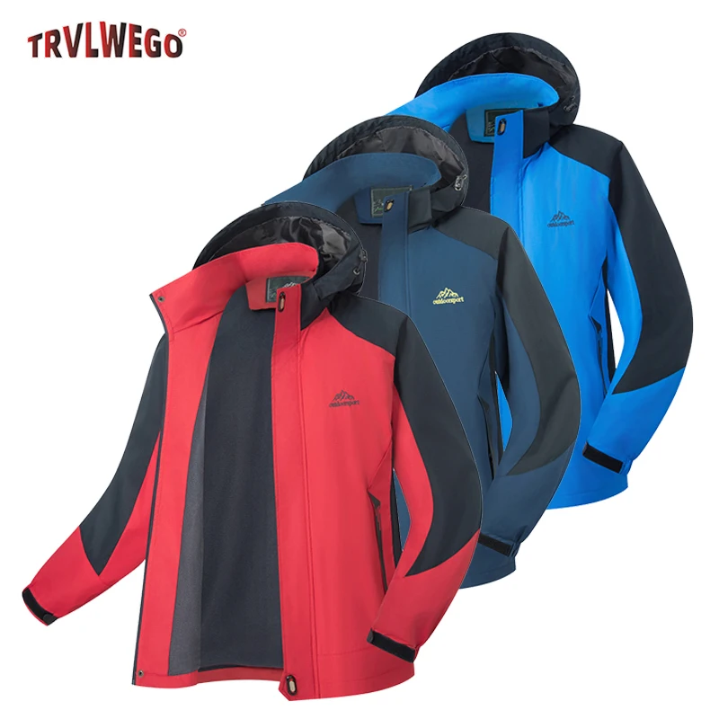 Men's Rain Jacket Autumn Suitable for around 18 degrees Celsius Lined Windbreaker Casual Fishing Hiking Outdoor Leisure Coat