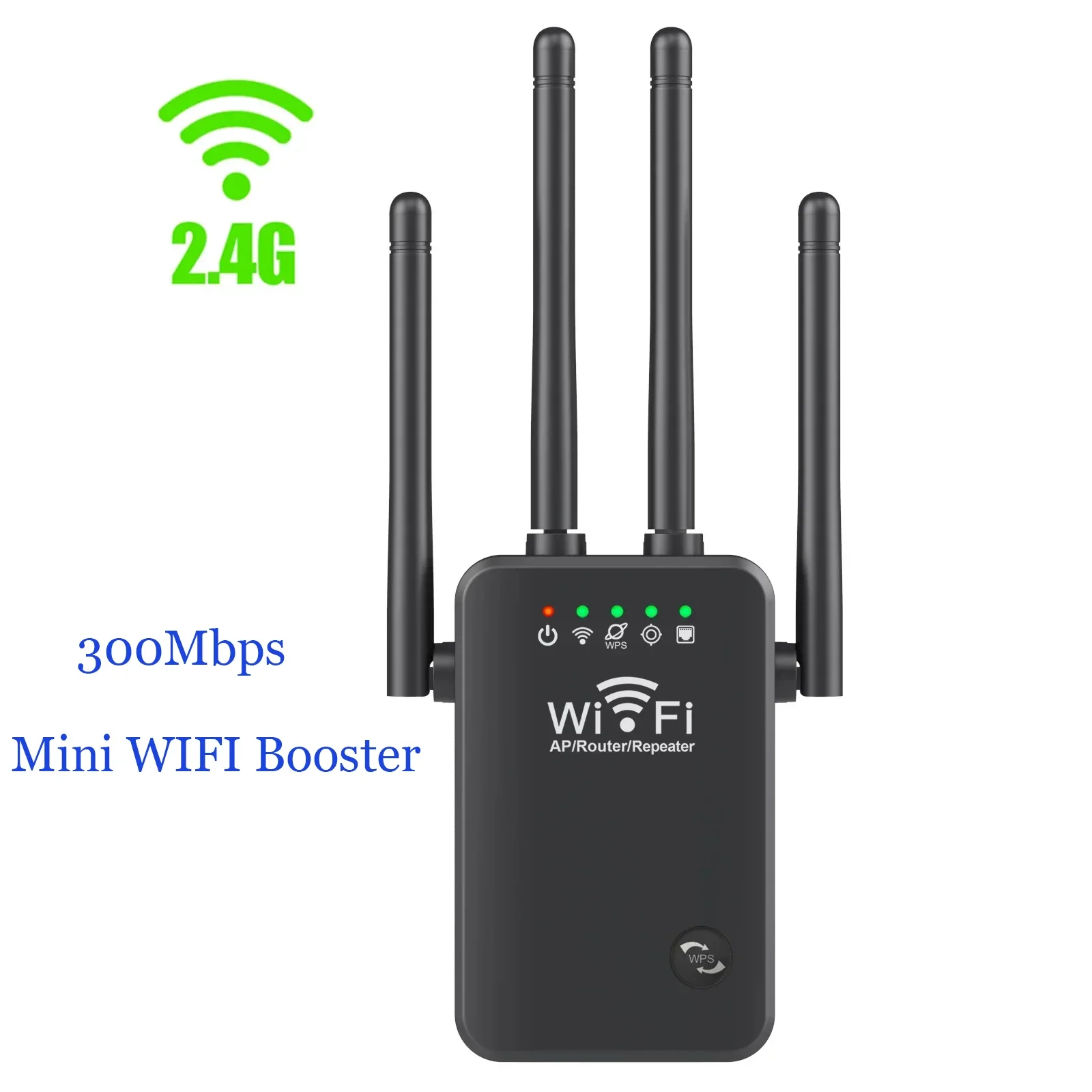 WiFi wireless repeater Wi Fi extender 300Mbps amplifier WIFI signal booster network amplifier AP function repeater 4 Antenna