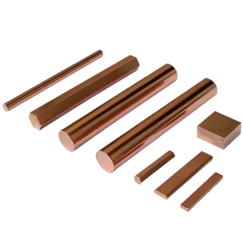Large Size C5191 QSn6.5-0.1 Phosphor Bronze Rod 6-60mm, Industrial Tin-Phosphor Copper Bar, 100/500mm Length