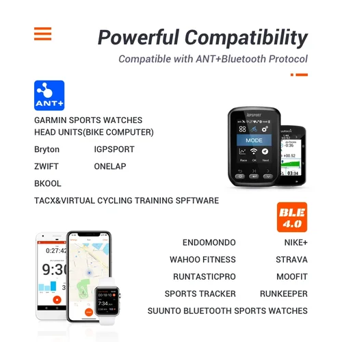 Imagen 2 del producto Sensor de cadencia Magene velocidad S3 + velocímetro ANT + ordenador Bluetooth Compatible con Garmin IGP Bryton bicicleta ordenador inalámbrico