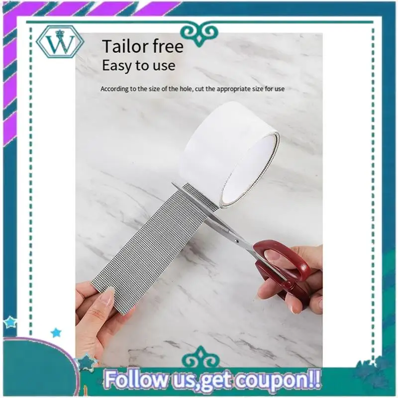 A75Q-30PCS Screen Repair Tape Avoid Insect Fly Door Window Mosquito Net Patch For Repair Holes Tears White Black Gray